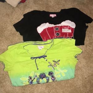Two Koi scrub tops